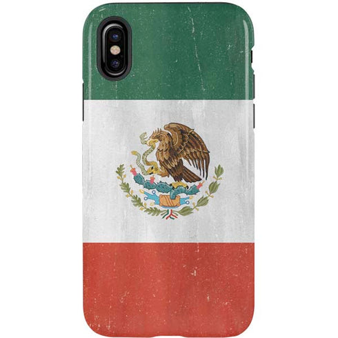 Mexico Flag Distressed iPhone X Pro Case